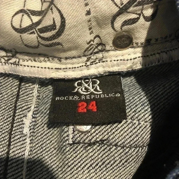 Rock  & Republic Bootcut Jeans size 24 - Picture 4 of 6